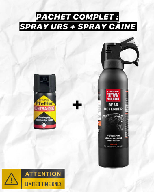 Pachet autoaparare:  Spray URS + Spray Caine